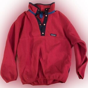 Patagonia Synchilla Lightweight Snap-T Pullover Red